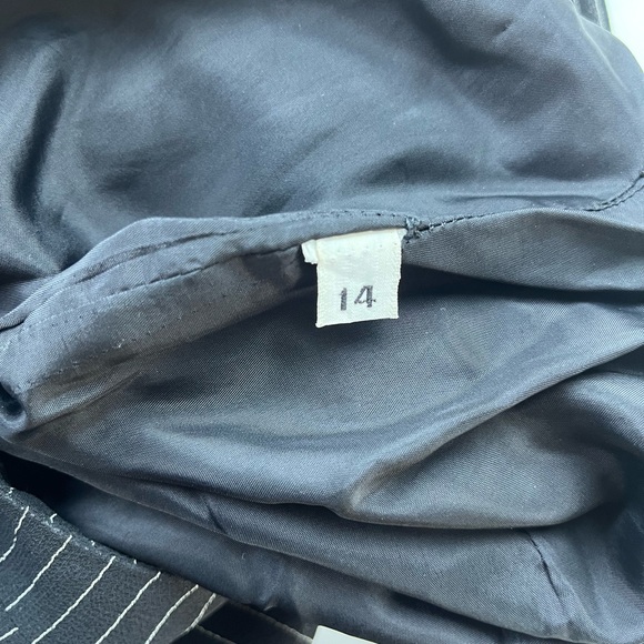 Tracy Mills Black Striped Dress N229-40 - Picture 9 of 11